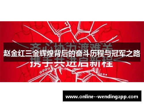 赵金红三金辉煌背后的奋斗历程与冠军之路